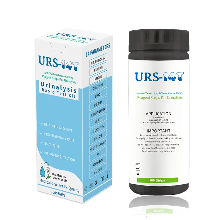 14 Parameter Urine Test Strips for Urinalysis Tests for Ketone Calcuim